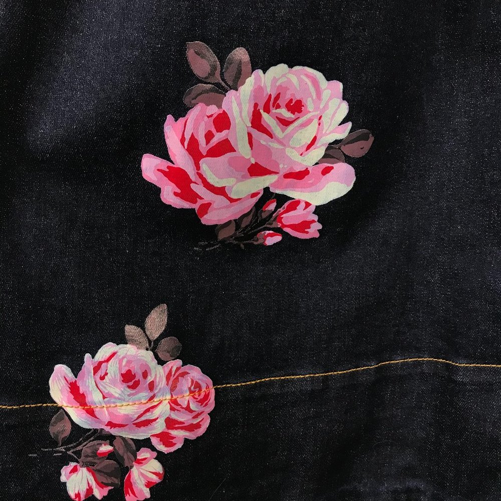 # Kate Spade - Broome Street Denim Rose Dress Sz 6 - Picture 11 of 14